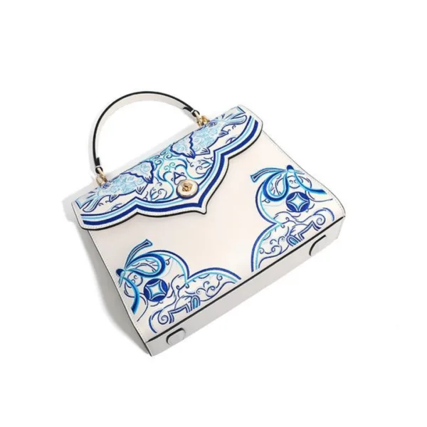 Suzhou Embroidery Handbag with Koi Fish and Gourd Patterns - Image 8