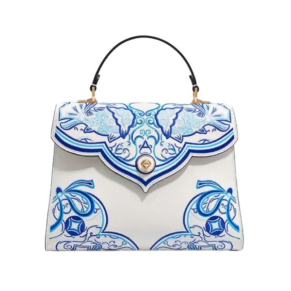 Suzhou Embroidery Handbag with Koi Fish and Gourd Patterns